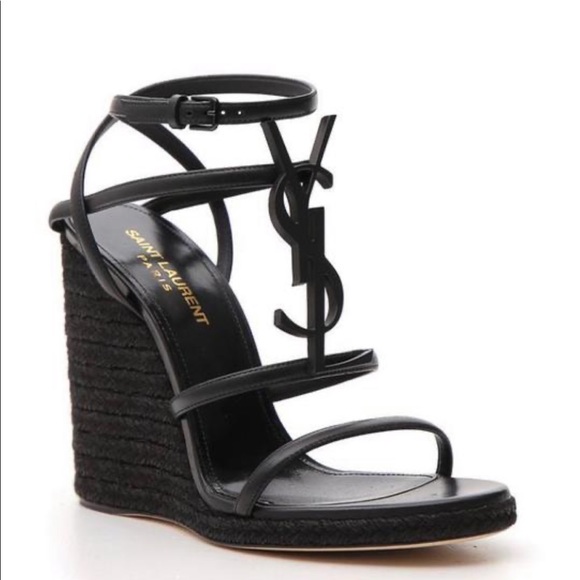 Authentic Saint Laurent Cassadra Wedges - Picture 14 of 15